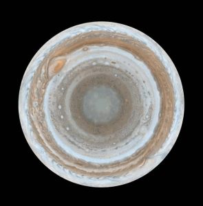 Der Planet Jupiter von oben